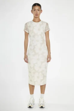 Glamorous Day Dresses|Midi & Midaxi Dresses|Stone-Sunflower Mesh Bodycon Midi-Dress -