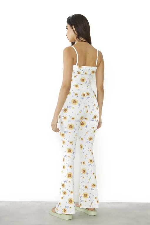 Glamorous Co-ords|Flares|Sunflower Rib Flared Trousers -