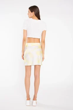Glamorous Crops, Corsets & Bodysuits|Textured-White Crop-Top -