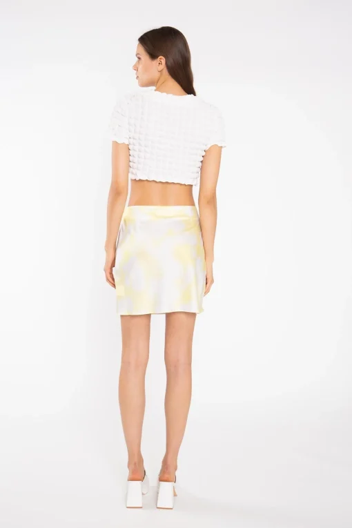Glamorous Crops, Corsets & Bodysuits|Textured-White Crop-Top -