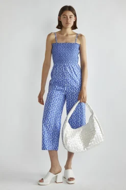 Glamorous Jumpsuits|Ultramarine-Ditsy Wide-Leg Cropped-Jumpsuit -