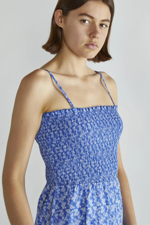Glamorous Jumpsuits|Ultramarine-Ditsy Wide-Leg Cropped-Jumpsuit -