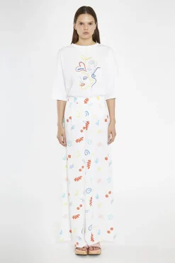 Glamorous Wide Leg Trousers|Vacation Print Wide Leg-Trousers -