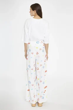 Glamorous Wide Leg Trousers|Vacation Print Wide Leg-Trousers -