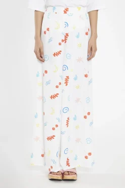 Glamorous Wide Leg Trousers|Vacation Print Wide Leg-Trousers -