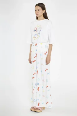 Glamorous Wide Leg Trousers|Vacation Print Wide Leg-Trousers -