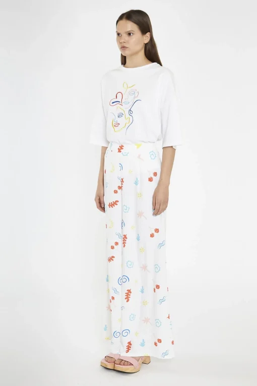 Glamorous Wide Leg Trousers|Vacation Print Wide Leg-Trousers -