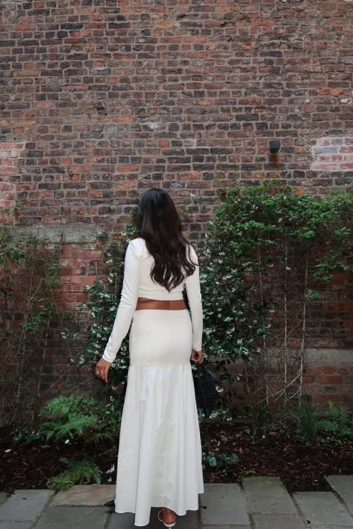 Glamorous Co-ords|Tops|Vanilla Square-Neck Crop-Top -