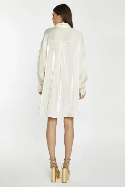 Glamorous Day Dresses|Party Dresses|Vanilla-Shimmer Shirt-Dress -
