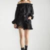 Glamorous Denim Shorts|Washed Black Distressed Denim Shorts -