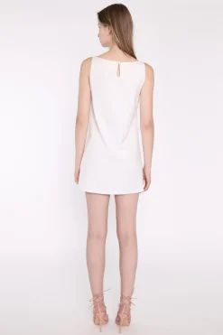 Glamorous Day Dresses|Mini Dresses|White A-Line Shift Mini-Dress -
