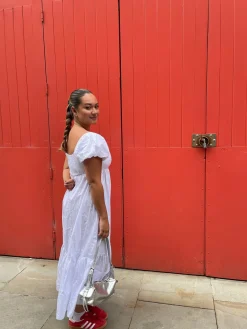 Glamorous Day Dresses|Midi & Midaxi Dresses|White Babydoll Midaxi-Dress -