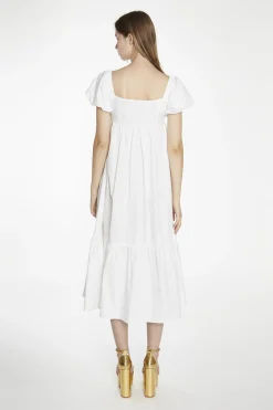 Glamorous Day Dresses|Midi & Midaxi Dresses|White Babydoll Midaxi-Dress -