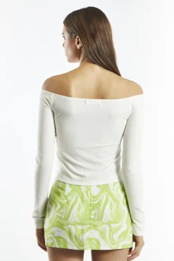 Glamorous Glamorous Care: Our Sustainable Collection|White Bardot Top -