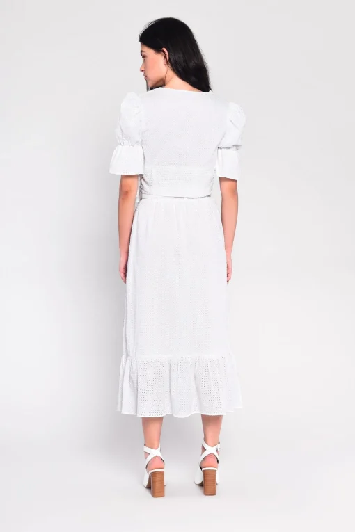 Glamorous Midi & Midaxi Skirts|White Belted Midi-Skirt -