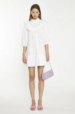 Glamorous Mini Dresses|Mini Dresses|White collared Shirt Mini-Dress -