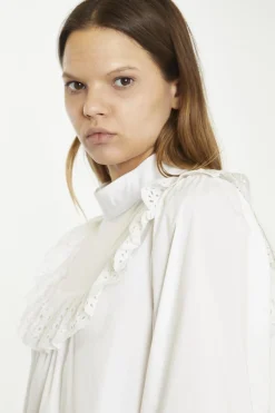 Glamorous Mini Dresses|Mini Dresses|White collared Shirt Mini-Dress -