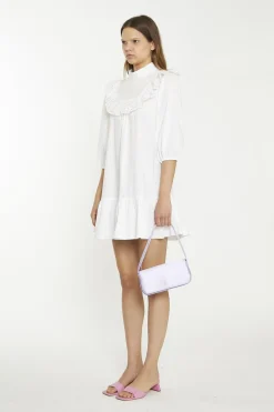 Glamorous Mini Dresses|Mini Dresses|White collared Shirt Mini-Dress -