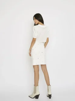 Glamorous Blouses & Shirts|White Crochet Collar Cropped Blouse -