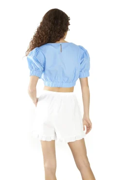 Glamorous Woven Shorts|White Elasticated-Waistband Shorts -