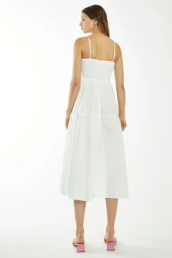 Glamorous Best Dressed Guest|Day Dresses|White Empire-Line Midaxi-Dress -