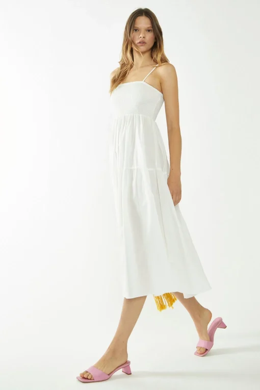 Glamorous Best Dressed Guest|Day Dresses|White Empire-Line Midaxi-Dress -