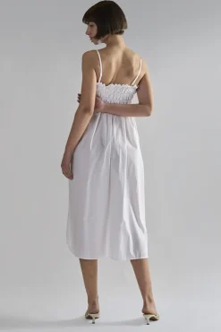 Glamorous Day Dresses|Midi & Midaxi Dresses|White Ruffled Midi-Dresses -