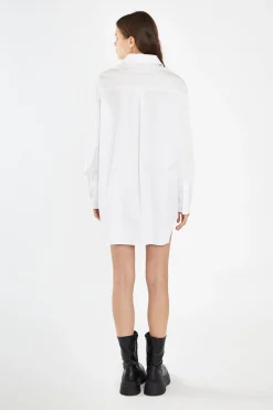 Glamorous Workwear|Day Dresses|White Shirt Mini-Dress -