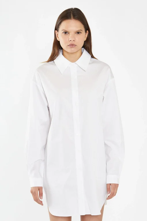 Glamorous Workwear|Day Dresses|White Shirt Mini-Dress -