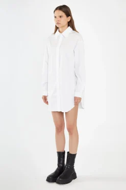 Glamorous Workwear|Day Dresses|White Shirt Mini-Dress -