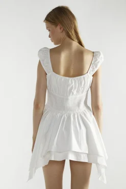 Glamorous Day Dresses|Mini Dresses|White Skater Mini-Dress -