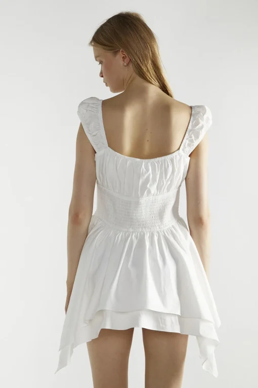 Glamorous Day Dresses|Mini Dresses|White Skater Mini-Dress -