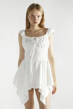 Glamorous Day Dresses|Mini Dresses|White Skater Mini-Dress -