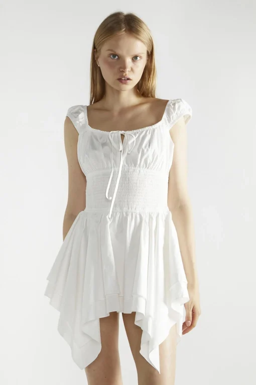 Glamorous Day Dresses|Mini Dresses|White Skater Mini-Dress -