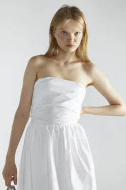 Glamorous Midi & Midaxi Dresses|Midi & Midaxi Dresses|White Smocked Midi-Dresses -