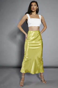 Glamorous Going Out Tops|Glamorous Studio|White Square-Neck Sleeveless Crop-Top -