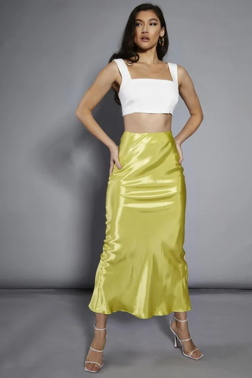 Glamorous Going Out Tops|Glamorous Studio|White Square-Neck Sleeveless Crop-Top -