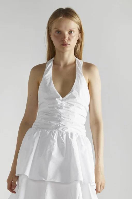 Glamorous Midi & Midaxi Dresses|Midi & Midaxi Dresses|White Tiered Midaxi-Dress -