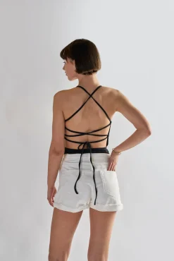 Glamorous Denim Shorts|White Turn-Up Denim-Shorts -