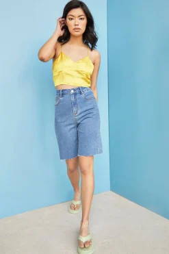 Glamorous Crops, Corsets & Bodysuits|Yellow Crop Top -